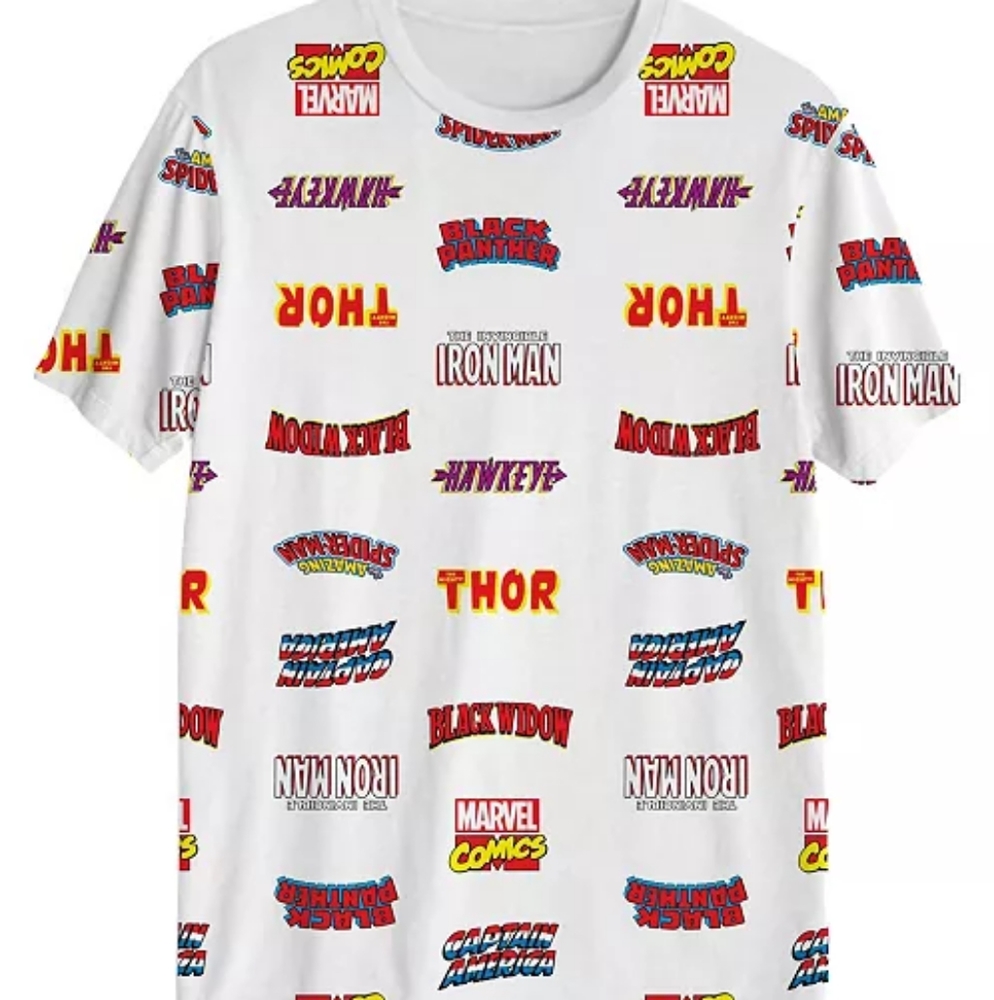 Marvel avengers white tshirt